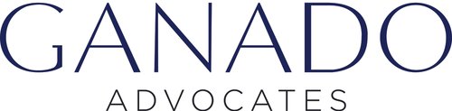 Ganado advocates logo in darkblue.