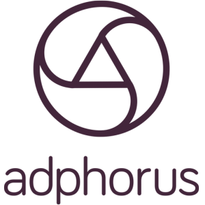 Adphorus logo in brown.